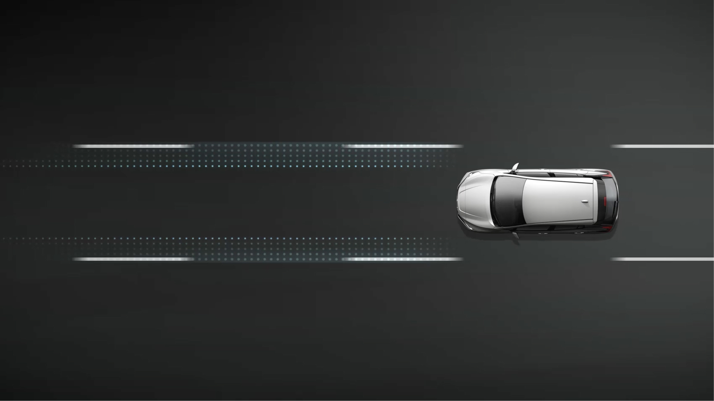 Nissan Leaf - Autoplay Intelligent lane intervention illustration
